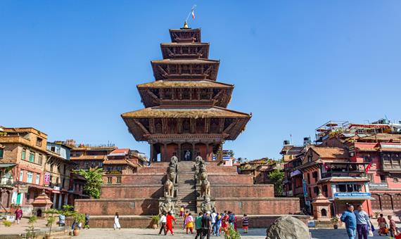 巴克塔普爾古都-尼亞波塔拉廟Nyatapola Temple (五層方形廟)